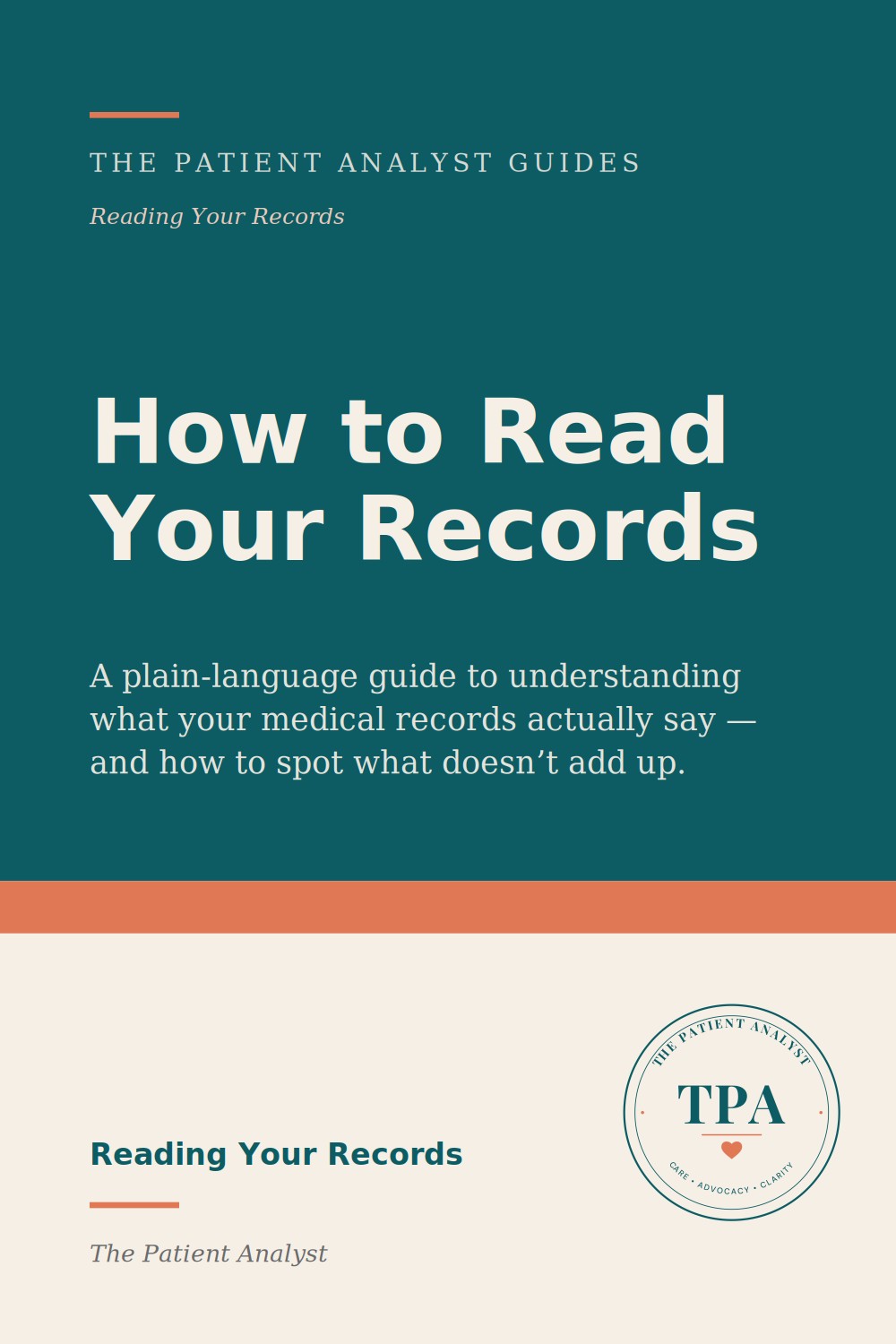 How to Read Your Records booklet cover